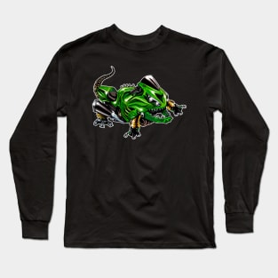 Kawasaki ZX14 Lizard Green Long Sleeve T-Shirt